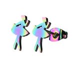 Aretes Acero Inoxidable Tornasol Bailarina Bailando