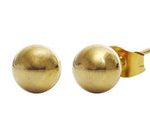Arete Acero Inoxidable Dorado Esfera 6 mm