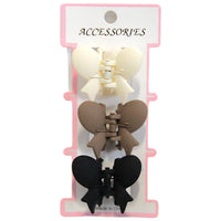 Set Pinzas 3 piezas Corazones Colores Mix