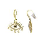 Aretes de Chapa de Oro Eye Lashes