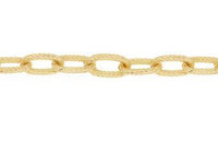 Cadena Fierro Ovalo Dorada 7x12 mm