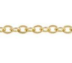 Cadena Fierro Eslabon Bano Dorado Circular 4x4 mm