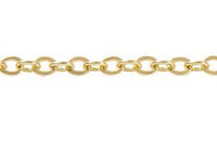 Cadena Fierro Eslabon Bano Dorado Circular 4x4 mm