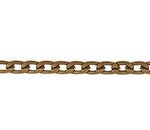 Cadena Aluminio Oro Viejo Ovalo Plano 4x6 mm