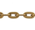 Cadena Aluminio Oro Viejo Ovalo Recto 5x8 mm