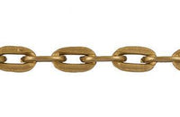 Cadena Aluminio Oro Viejo Ovalo Recto 5x8 mm