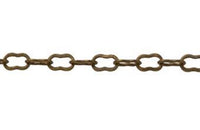 Cadena Fierro Forma de Ocho Oro Viejo 2x3 mm