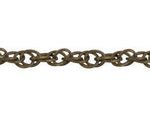 Cadena Fierro Ovalo Entrelazado Oro Viejo 1x2 mm