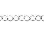 Cadena Fierro Rombo Torcido Plata Vieja 8x10 mm