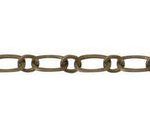 Cadena Fierro Ovalo con Circulos Oro Viejo 5x9 mm / 5 mm