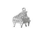 Charm Saga Plateado Piano con Cristales 19x21 mm Mini