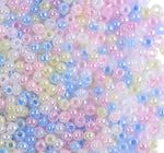 Abalorio Chaquira Calibrada 11.0 color Amarillo Menta / Blanco