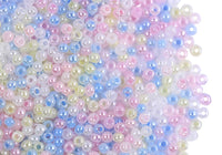 Abalorio Chaquira Calibrada 11.0 color Amarillo Menta / Blanco