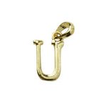 Dije Chapa de Oro Letra U