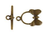 Broche Marinero de Pewter Mariposa 15 x 23 mm Oro Viejo