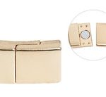 Broche Iman Pewter Rectangulo Dorado 24x15 mm