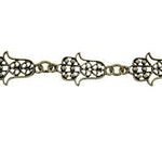 Cadena Pewter Mano Oro Viejo 13 mm