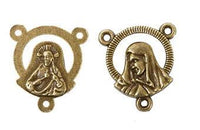 Y para Rosario Pewter Rostro de Virgen Oro Viejo 16 mm