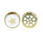 Frau Elegance Chapa de Oro Dije Moneda Estrella