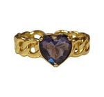 Anillo Ajustable Frau Elegance corazón morado
