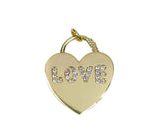 Frau Elegance Dije Chapa de Oro con Circonia Corazon LOVE