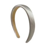 Diadema esponja Delgada Plateada Satinado