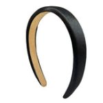 Diadema esponja Delgada Negro Satinado