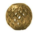 Separador Metal Bola Malla Oro Viejo 10 mm