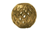 Separador Metal Bola Malla Oro Viejo 10 mm