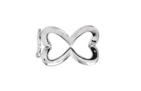 Broche Metal Argolla Plateado 22x15 mm