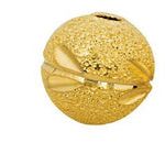 Separador Metal Polvo de Estrella Grabado Hojas 6 mm Bano Dorado