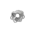 Capuchon Laton Canasta 4 mm Bano Plateado Empaque Mini