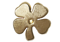 Separador Chapa de Oro 14K Trebol 8 mm