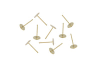 Poste Para Arete Chapa de Oro