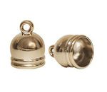 Capuchon Acabado Metalico Dorado Claro 12x12 mm