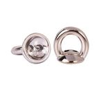 Terminal Acabado Metalico Dorado Claro Redondo 12 mm