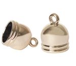 Capuchon Acabado Metalico Dorado Claro 14x14 mm