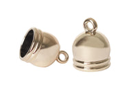 Capuchon Acabado Metalico Dorado Claro 14x14 mm