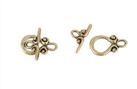 Broche Marinero Pewter Gota Oro Viejo 19x18 mm