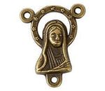 Y para Rosario Pewter con Imagen Oro Viejo 16x11 mm