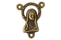 Y para Rosario Pewter con Imagen Oro Viejo 16x11 mm