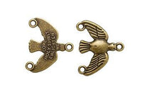 Y para Rosario Pewter Espiritu Santo Oro Viejo 22x14 mm