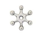 Separador Estrella Plateado 10 mm