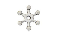 Separador Estrella Plateado 10 mm