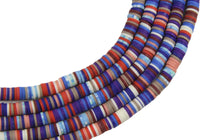 Katsuki Cuentas de Caucho 6 mm Multicolor Verde Oscuro / Fucsia / Beige / Cafe / Morado