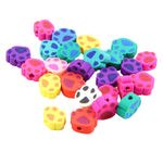 Cuentas de Caucho Fimo Multicolor Huella Mascota