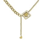 Collar Acero Inoxidable con Cristales Corazones