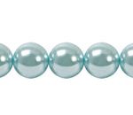 Perla Cristal Tradicional Redonda Lisa 8 mm Aquamarine