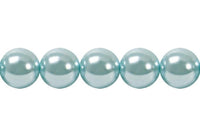 Perla Cristal Tradicional Redonda Lisa 8 mm Aquamarine
