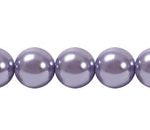 Perla Cristal Tradicional Redonda Lisa 8 mm Lila